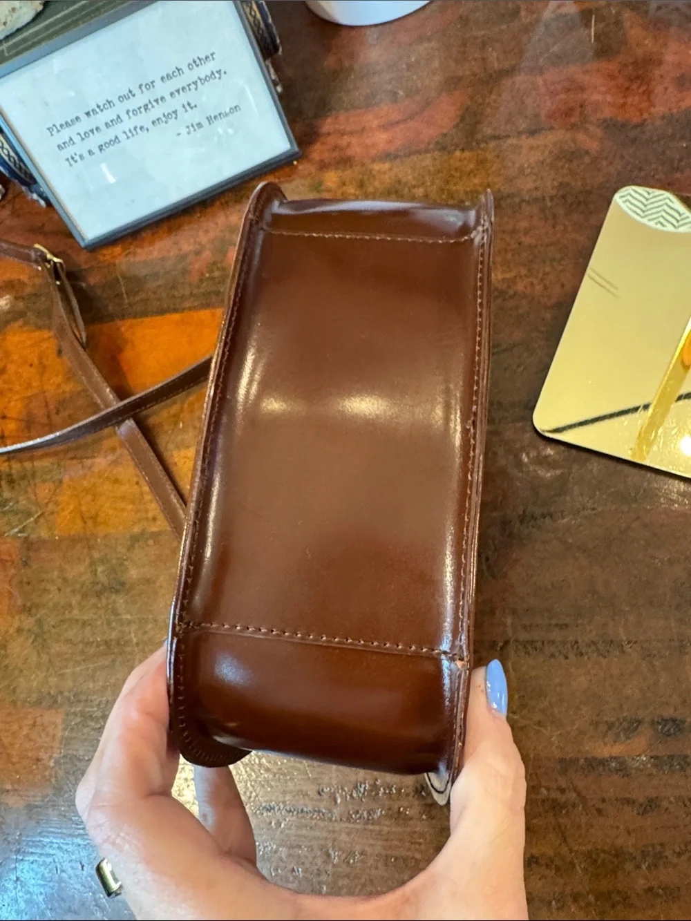 Etienne Aigner sleek brown
